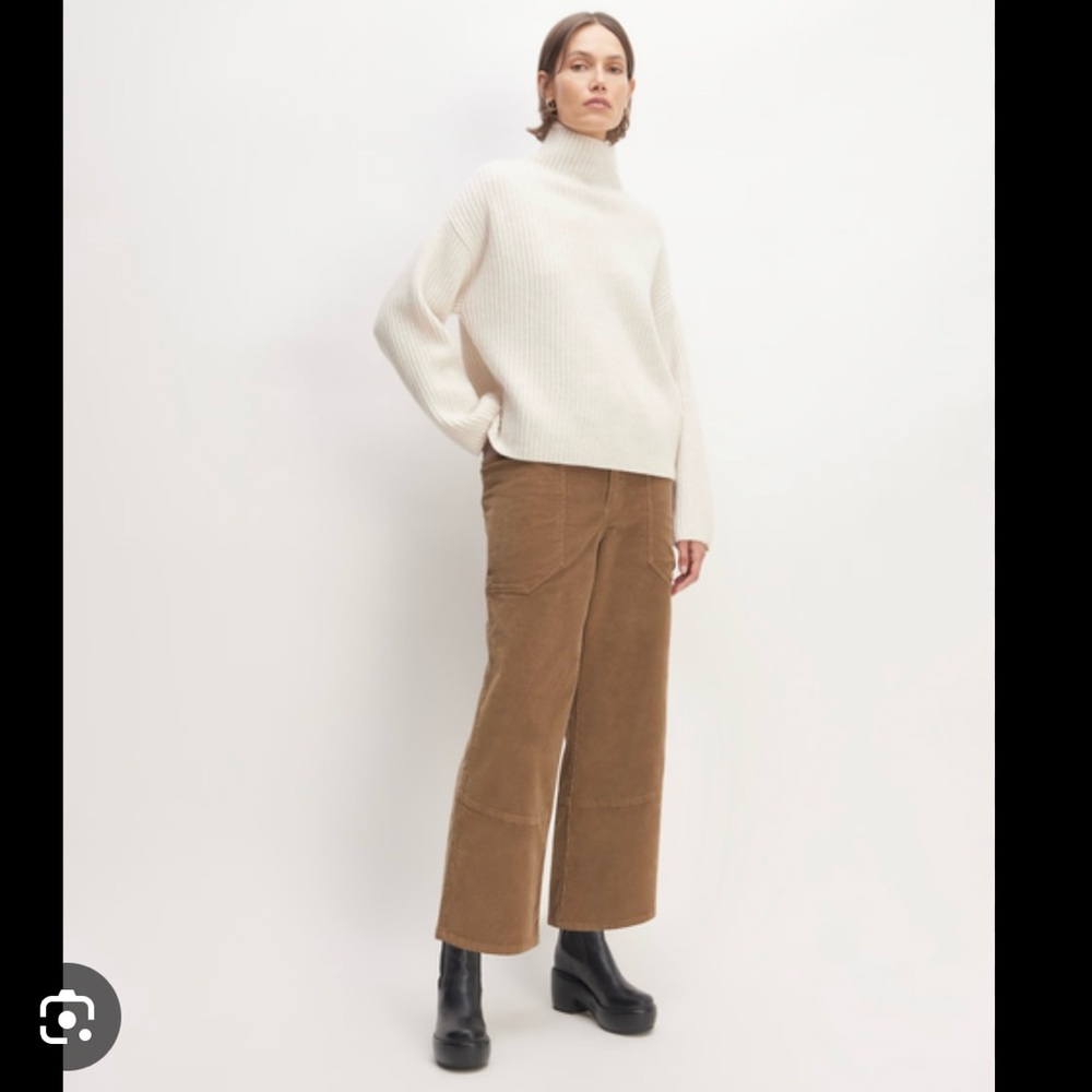 Everlane corduroy gardener pant in toasted coconut